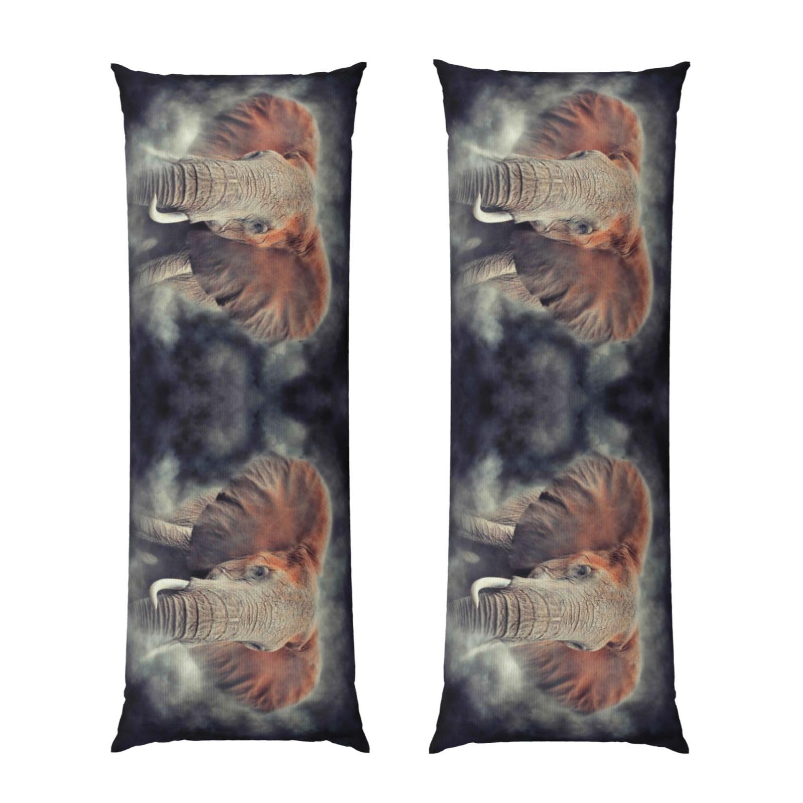 Amazon.com: VOSERY Body Pillow Cover - Elephant in Smoke